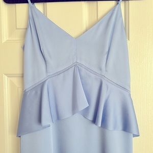 Midi slip dress in a stunning glass blue 💙